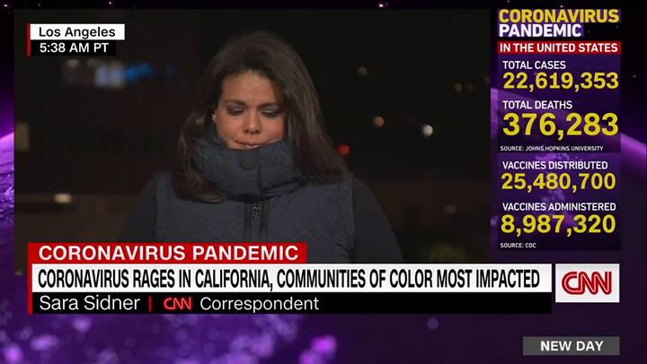 Una periodista de CNN se conmovió al aire en una nota sobre las víctimas del coronavirus