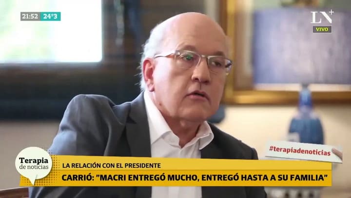 Lilita Carrió en exclusiva: 'Cristina está en Cuba veraneando con prisión preventiva firme porque se