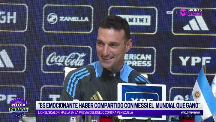 Lionel Scaloni se emocionó tras la pregunta de un periodista