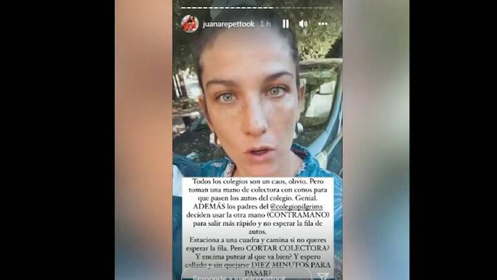 El descargo de Juana Repetto en las redes sociales