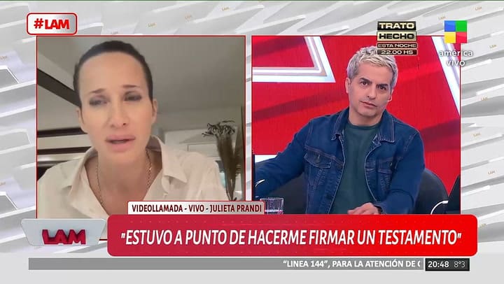 Julieta Prandi reveló cómo se enteraron sus hijos de que Claudio Contardi irá preso