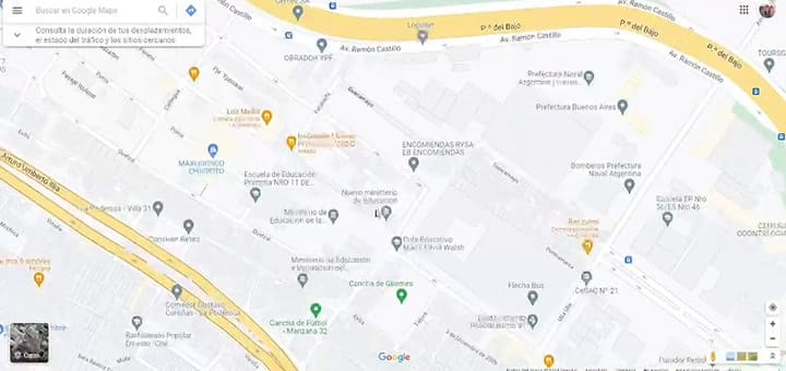 El barrio Mugica ya se puede encontrar en Google maps