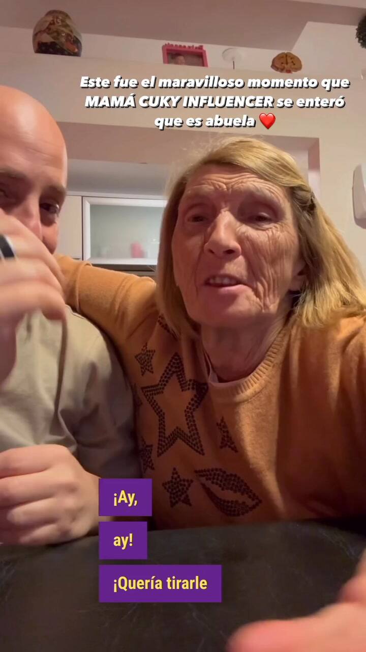 José María Muscari dándole la noticia de su paternidad a su mamá