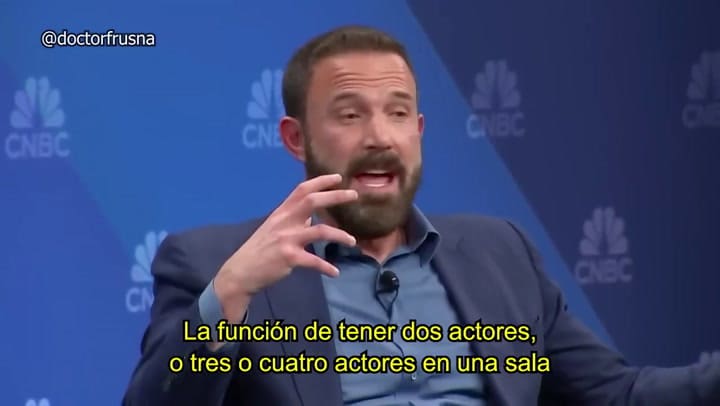 La reflexión de Ben Affleck sobre el impacto de la IA en el cine y la TV