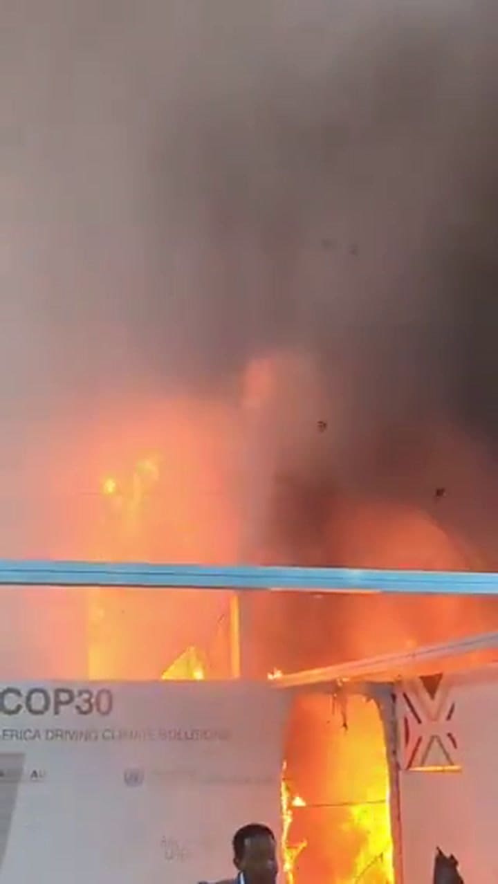 Incendio en la cumbre del clima en Brasil