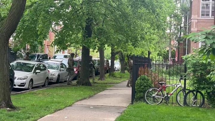 Allanamiento en la casa de Rodríguez