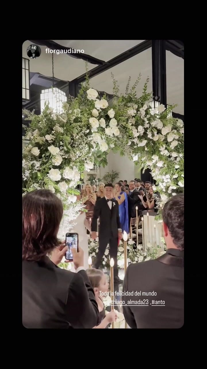 Así fue el casamiento de Thiago Almada