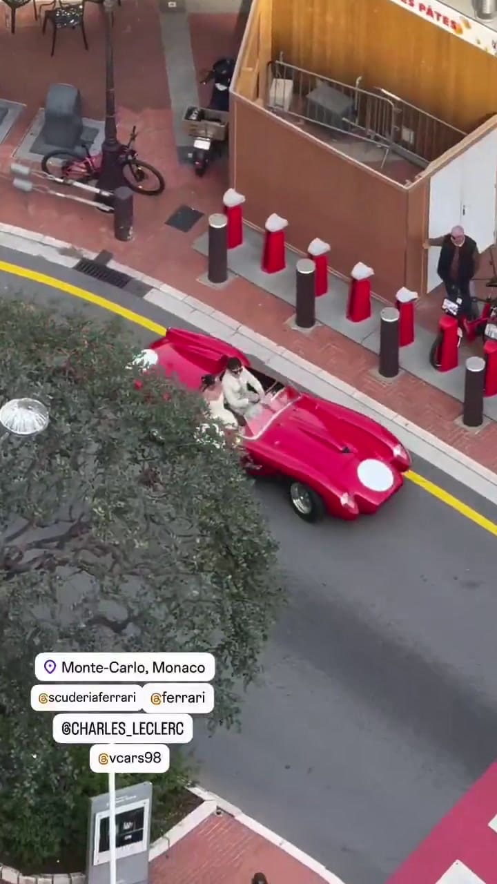 Otro video de Charles Leclerc y Alexandra Saint Mleux tras su boda