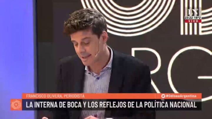 La interna de Boca y los reflejos de lncisco Olivera. a política nacional. La columna de Francisco Olivera.