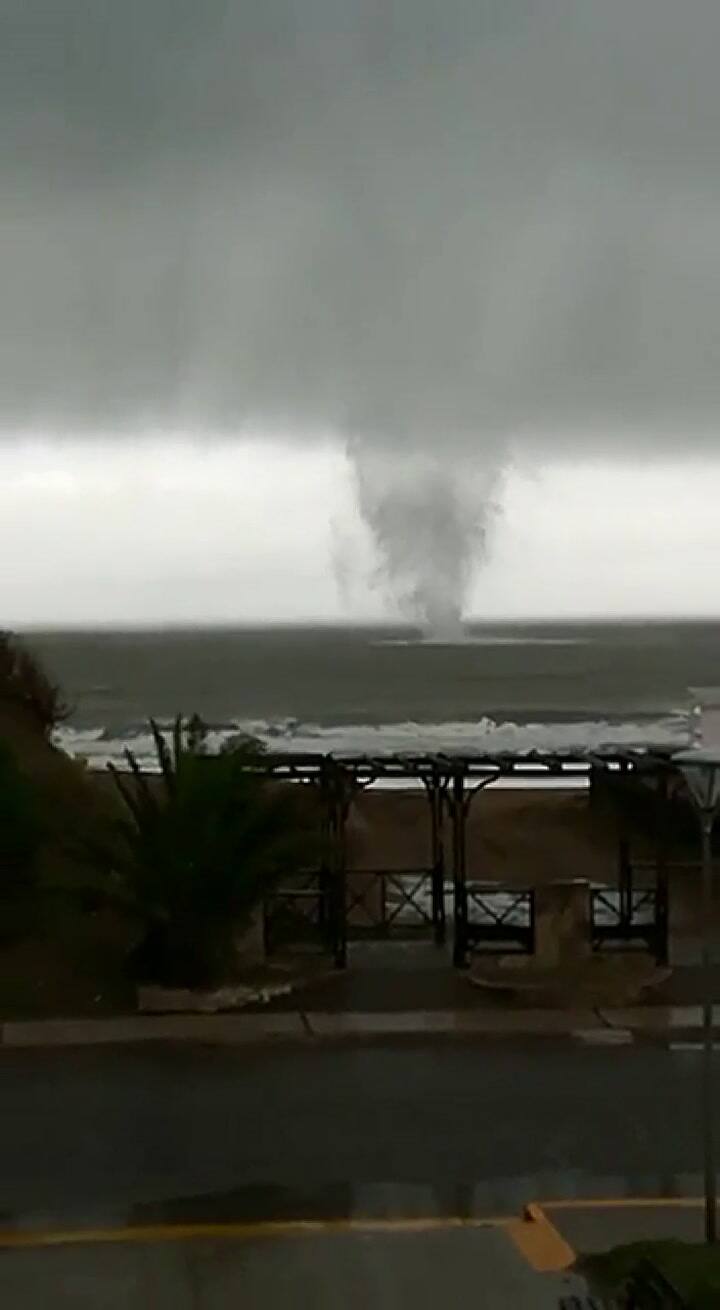 Impactantes imágenes de la tromba marina
