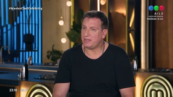 La despedida de Maxi López de MasterChef Celebrity