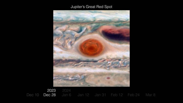 Jupiter Great Red Spot Movie Hubblesite
