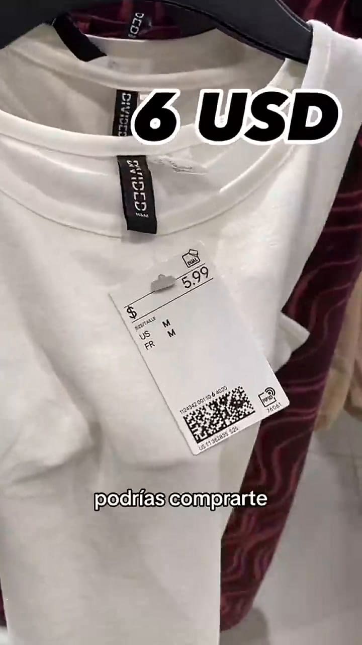 Es argentino, fue a H&M en Miami y mostró todo lo que pudo comprar con 100 dólares