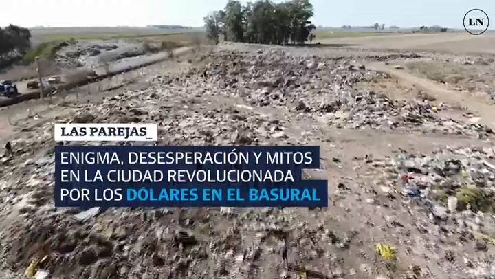 La aparición de dólares en el basural de Las Parejas, Santa Fe