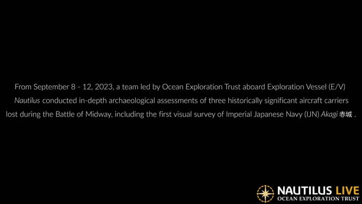 Capturaron imágenes inéditas de un portaaviones hundido en la Segunda Guerra Mundial