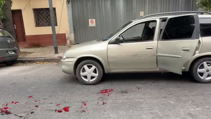 La zona de los hechos tras el tiroteo.