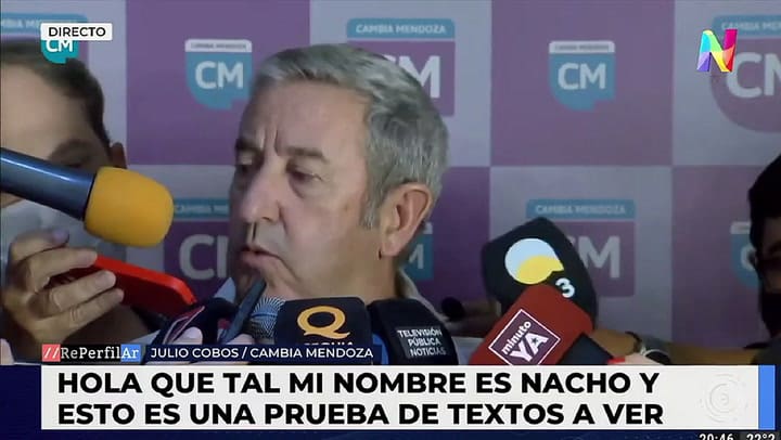 El divertido y fallido zócalo de un canal de televisión