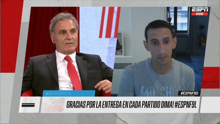 Ángel Di María se quebró al hablar de sus padres