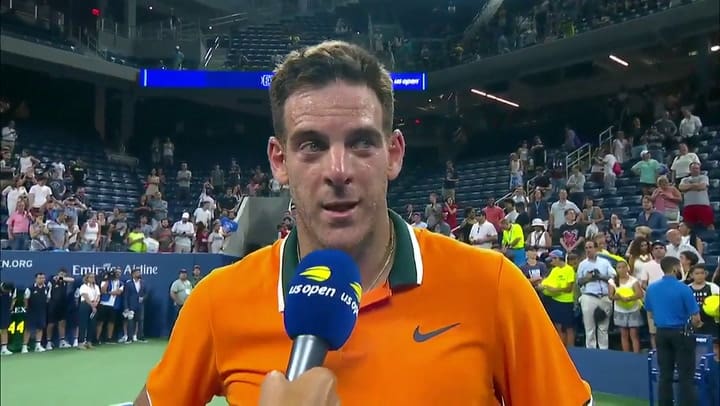 Las palabras que Del Potro le dedicó a Manu Ginóbili - Fuente: US Open