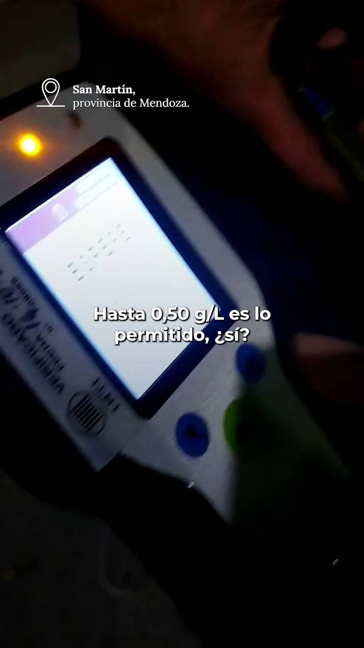 El conductor que dio positivo en alcoholemia en Mendoza