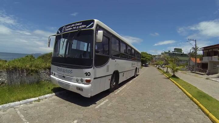 Por dentro, el motorhome de la familia Percivaldi-Oliveri