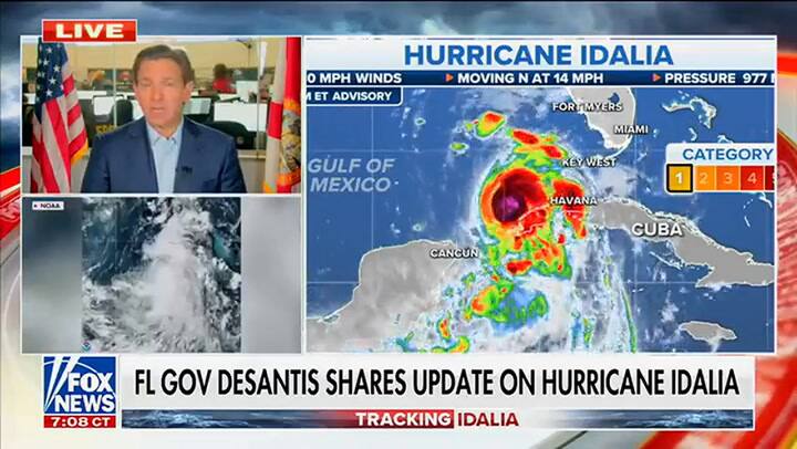 Ron DeSantis advierte que no es necesario abandonar Florida para refugiarse del huracán Idalia