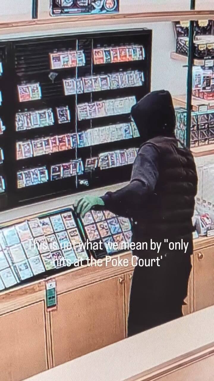 Ladrones rompieron los vidrios y robaron tarjetas coleccionables de Pokémon en una tienda de Nueva York