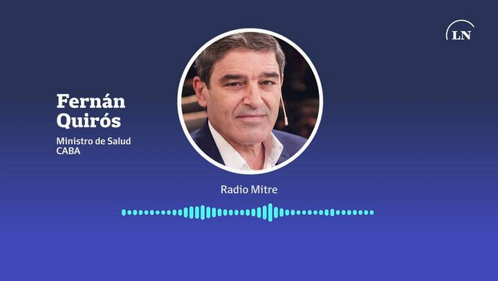 Fernán Quirós le respondió a Kreplak sobre la suba de contagios en los sectores de mayores ingresos