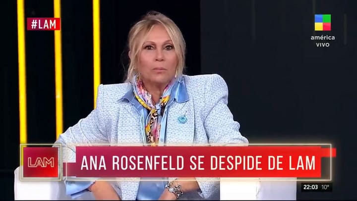 Ana Rosenfeld renunció a LAM: “Realmente me voy triste”