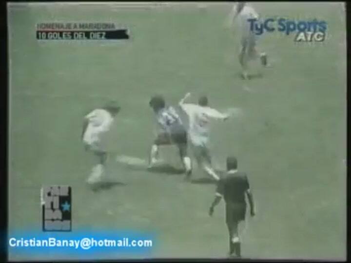 Golazo de Maradona a Inglaterra Mundial Mexico 86
