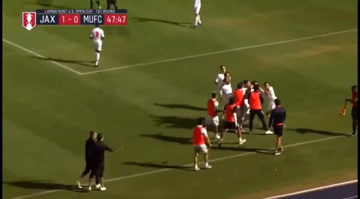 Gol de Bautista Domínguez en la liga de los Estados Unidos