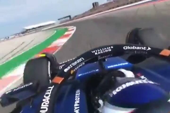 (GIF) Colapinto desde Austin, Texas previo al Gran Premio de las Americas