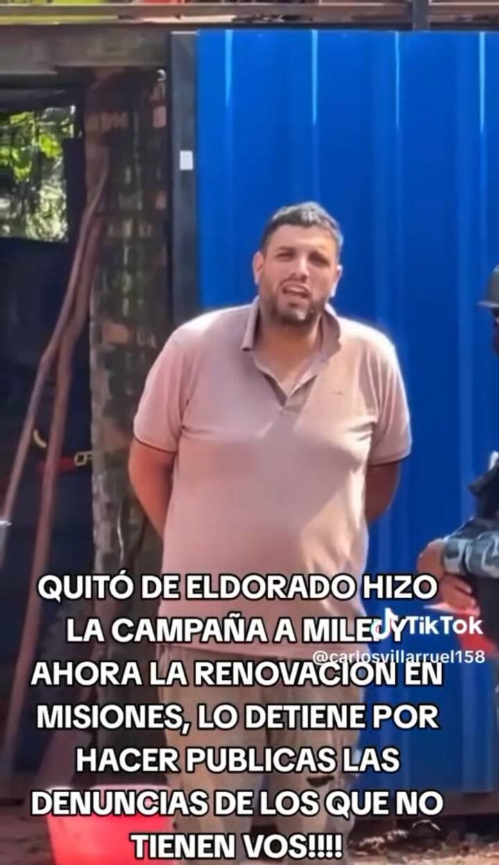 Detienen a militante libertario en Misiones