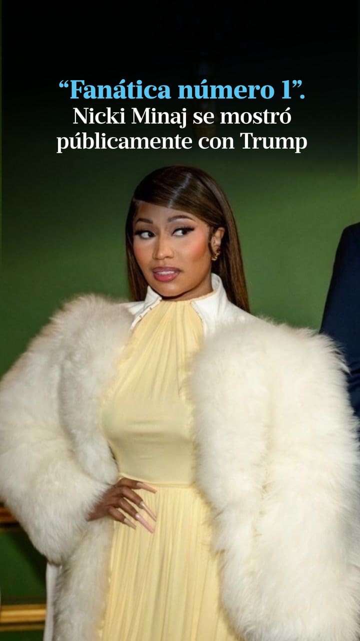 La cantante Nicki Minaj se mostró con Trump y se declaró su "fan número 1"