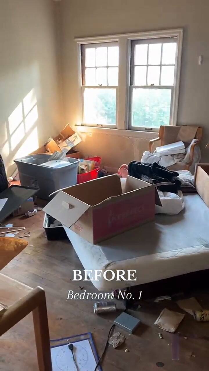 Así se veía la casa antes de la limpieza