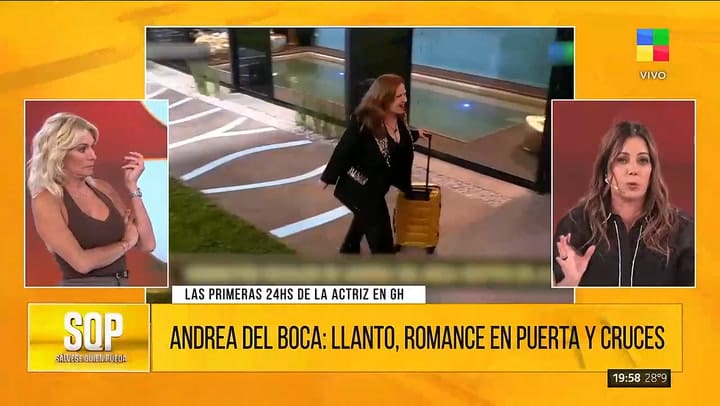 El romance en puerta entre Andrea del Boca y su companero de GH