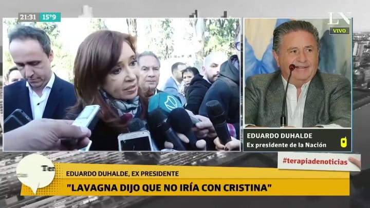 Eduardo Duhalde: 'No hay que tener miedo de reformar la Constitución'