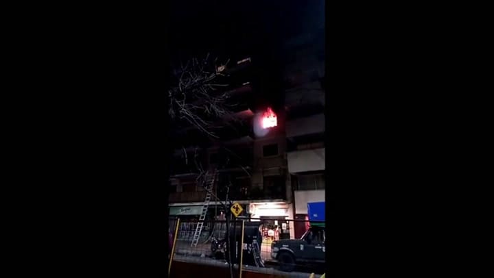 Incendio en un edificio de Villa del Parque - Fuente: m1