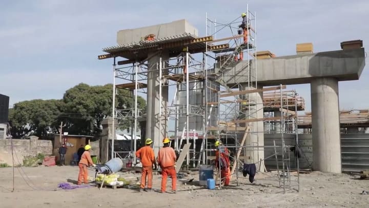 Avance del viaducto Belgrano