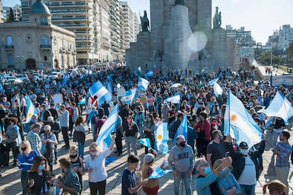 Protestas contra las medidas restrictivas en Argentina