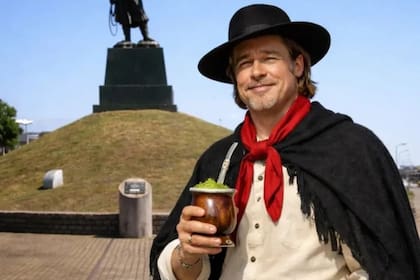 Hubo todo tipo de montajes de Brad Pitt en diferentes actividades brasileñas