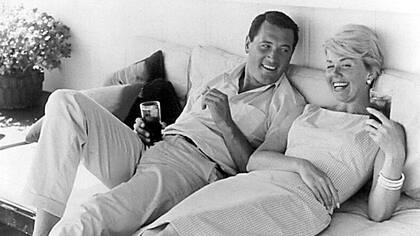 Hudson junto a Doris Day, su compañera en numerosas comedias