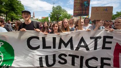 Huelga de estudiantes por el cambio climático este mes en Alemania. Cada vez más gente pide acciones concretas para combatir el calentamiento global.
