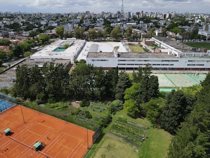 Huerta del grupo Mezcla, junto a las canchas de tenis de El Abierto, en Saavedra