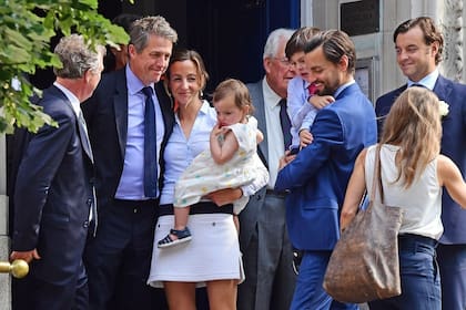 Hugh Grant se casó con la productora sueca Anna Eberstein en 2018 y tuvo tres hijos con ella