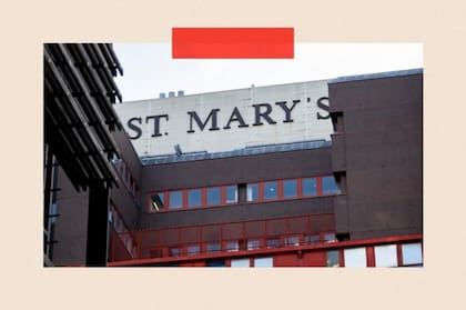 Hugh Pym acudió al hospital St Mary's de Londres para recibir información sobre su salud intestinal.