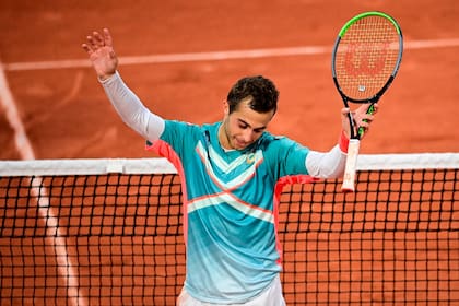 Hugo Gaston durante el soñado Roland Garros 2020, cuando alcanzó la cuarta ronda
