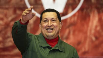 Hugo Chávez, durante un mitín del PSUV, en 2011