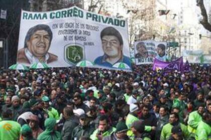 Hugo Moyano acompañó el paro general del 8 de julio de 2013 con un discurso de alto voltaje político