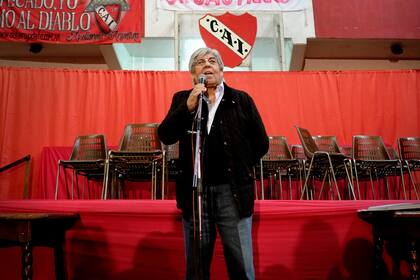 Hugo Moyano, presidente de Independiente